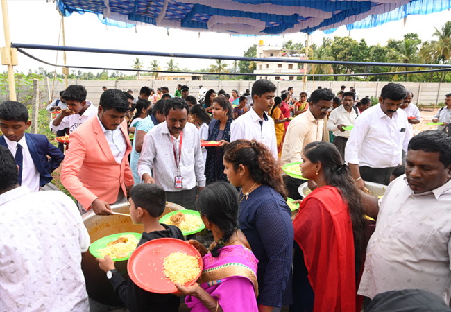 Bro Andrew Richard celebrates his 60th Birthday with grandneur amidst a large number of devotees here on Sunday, 16th, 2023, at Grace Ministry Prayer Centre Budigere in Bangalore with a myriad of wishes.